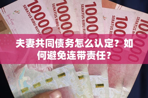 北京夫妻共同债务怎么认定？如何避免连带责任？