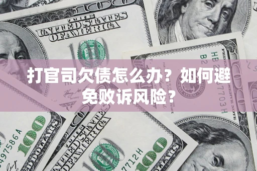 北京打官司欠债怎么办？如何避免败诉风险？