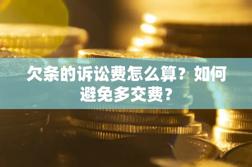 北京欠条的诉讼费怎么算？如何避免多交费？
