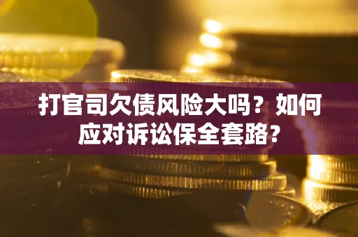 北京打官司欠债风险大吗？如何应对诉讼保全套路？